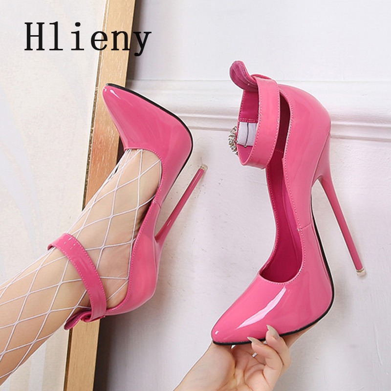 Patent Leather Pump - Hlieny Super High Heels 16cm Women