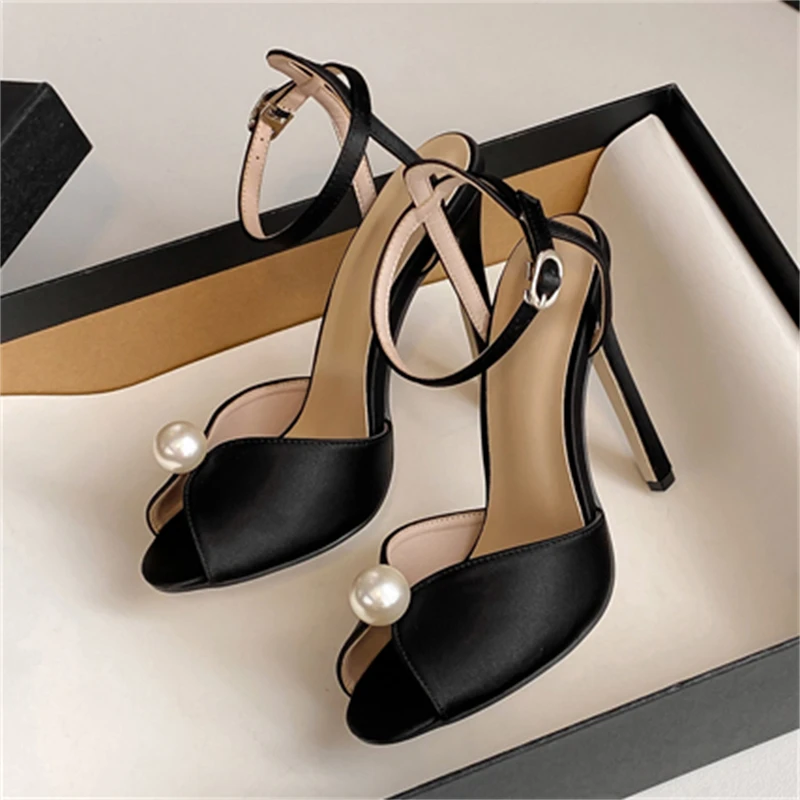 Peep Toe Heels - Eilyken Sexy String Bead Open Toe