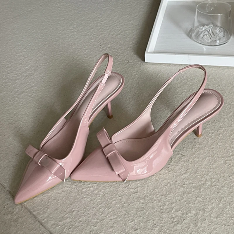 Patent Leather Pump - Eilyken New Design Slingbacks Butterfly-knot Women