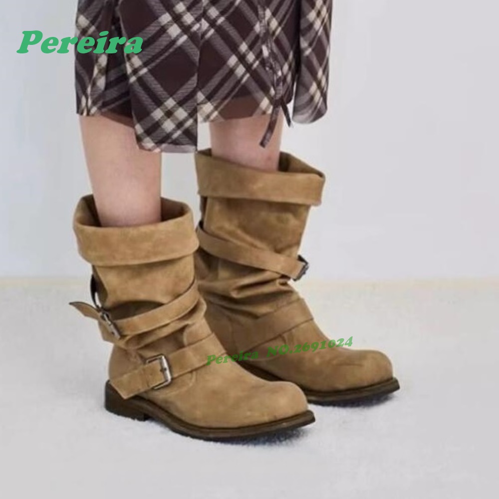 Belt-Buckled Pleated Gladiator - Women'S Shoes For Work recension och pris