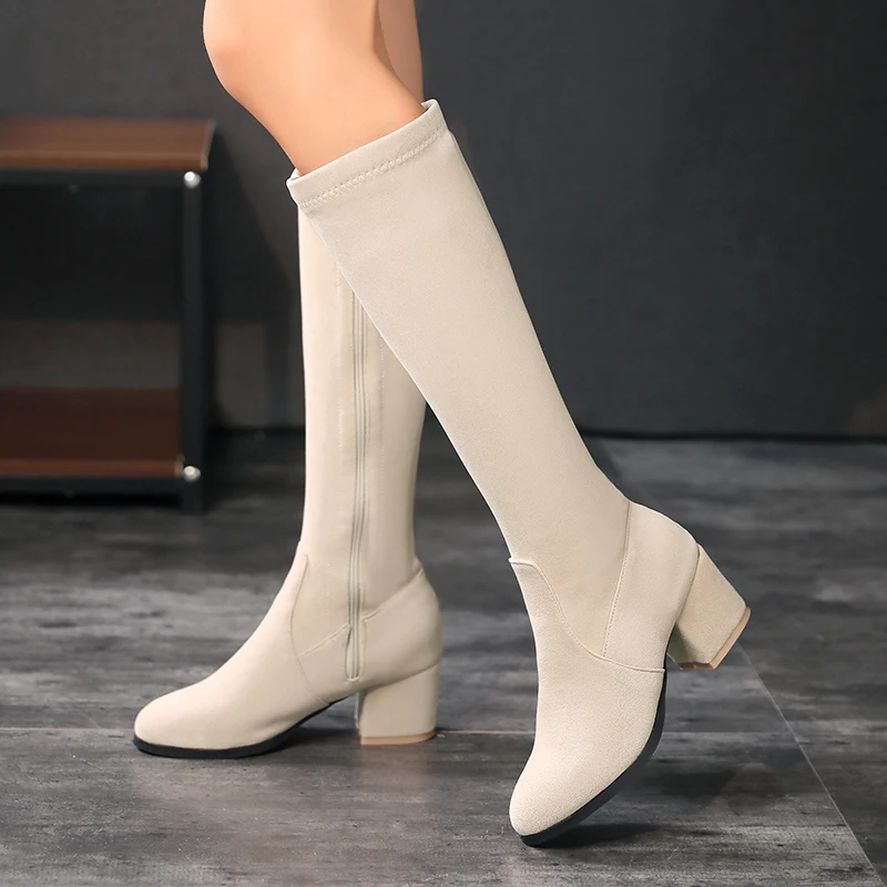 Winter Women Knee High Boots A - Zip Up Boots Short recension och pris