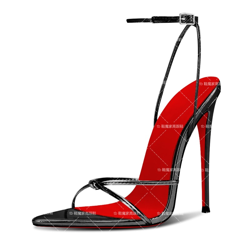 New Type One Word Buckle Point - Patent Leather Pump recension och pris