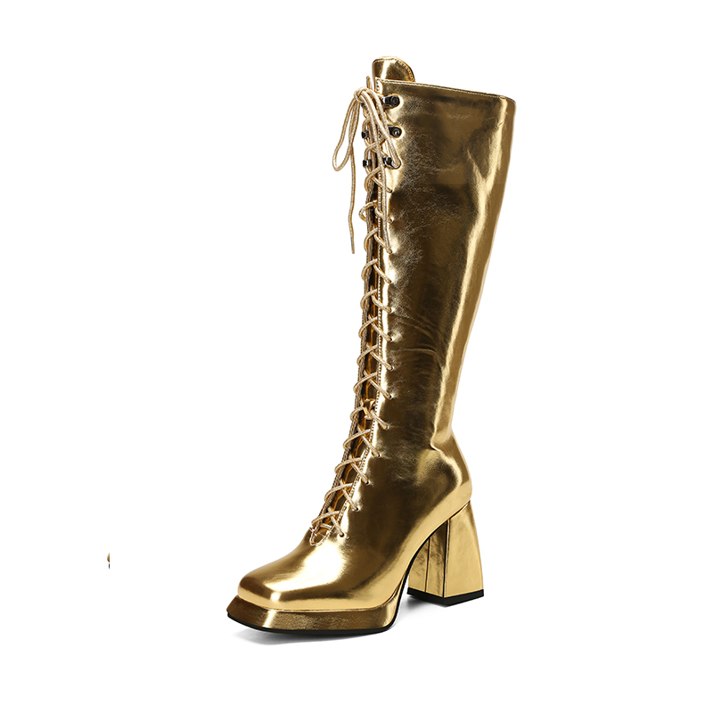 Sexy High Knee Boots Women Pla - Zip Up Boots Short recension och pris