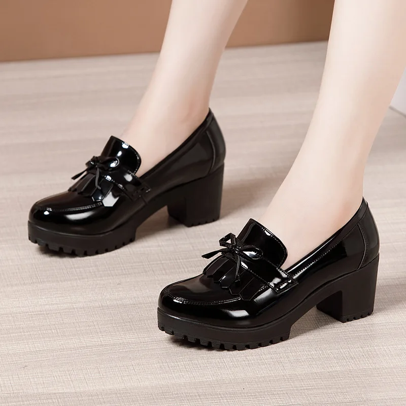 6cm Small Size 33-43 Tassel Me - Patent Leather Pump recension och pris