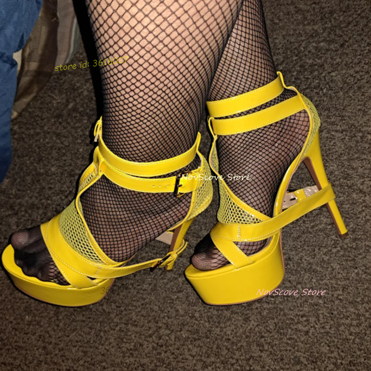 Yellow Open Toe Strappy Sandal - Women'S Shoes Yellow recension och pris