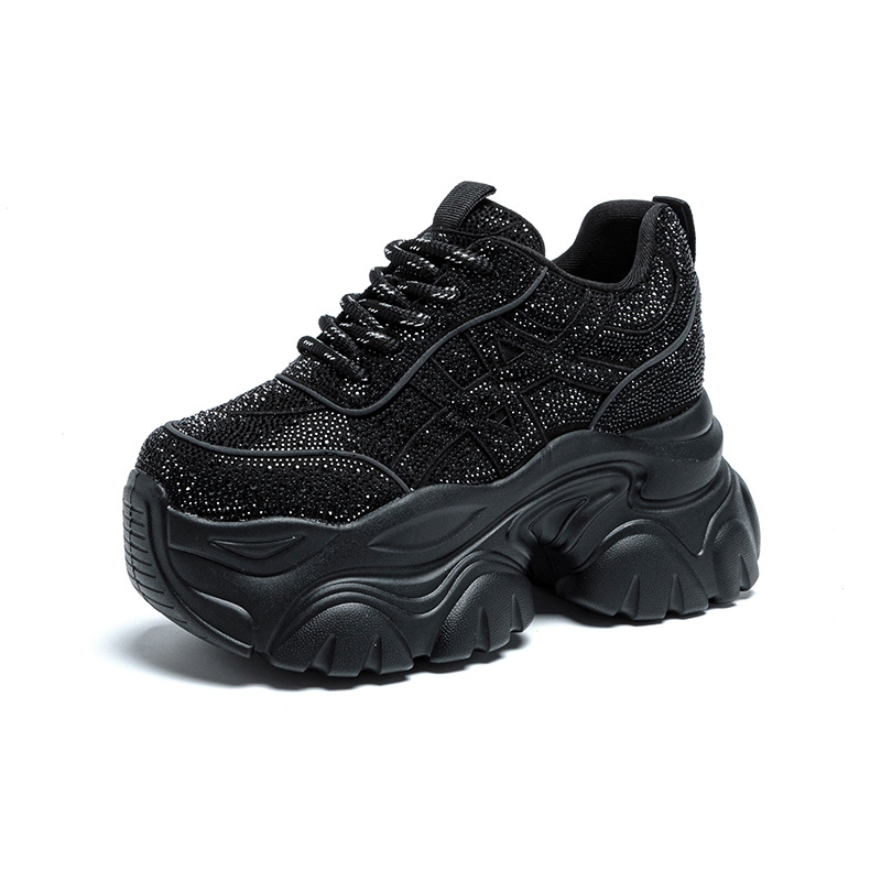 9cm Women Sneakers Spring Lace - Women'S Shoes For Work recension och pris