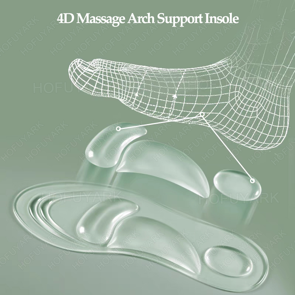Silicone Gel Insoles Orthopedi - Women'S Shoes High Arch Support recension och pris