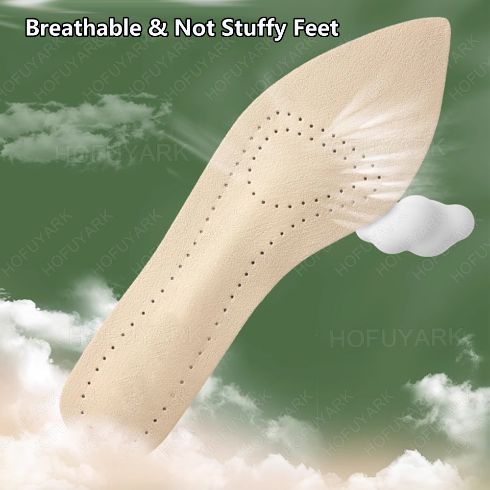 Self-adhesive Leather Insoles  - Women'S Shoes High Arch Support recension och pris