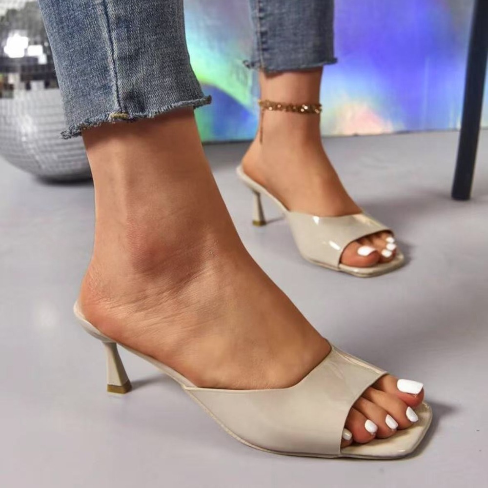 Fashion Fish Mouth Slippers Su - Peep Toe Heels recension och pris