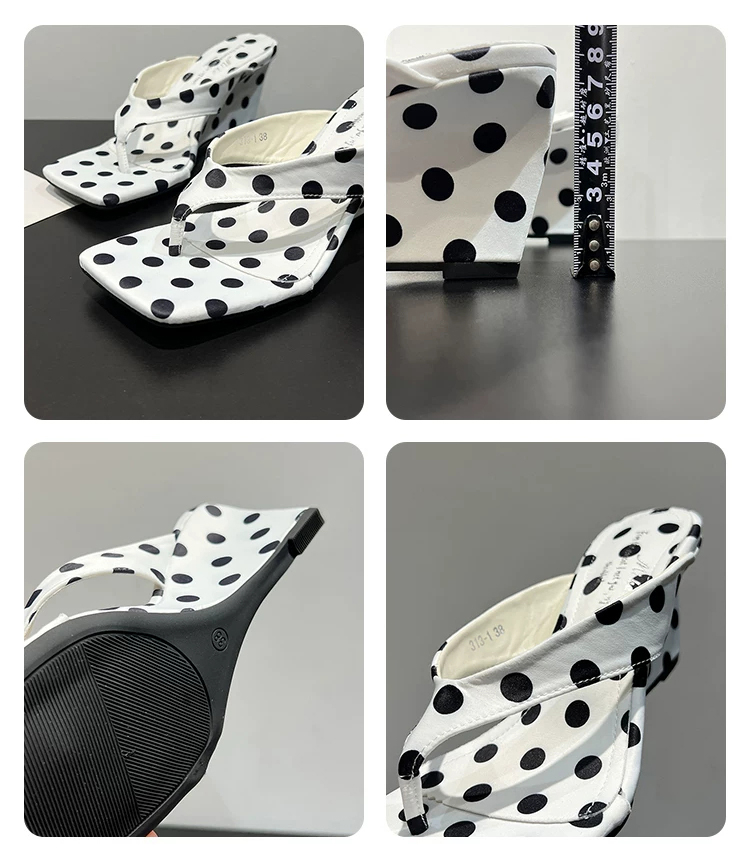 Polka Dot Clip Toe Slippers Wo - Patent Leather Pump recension och pris