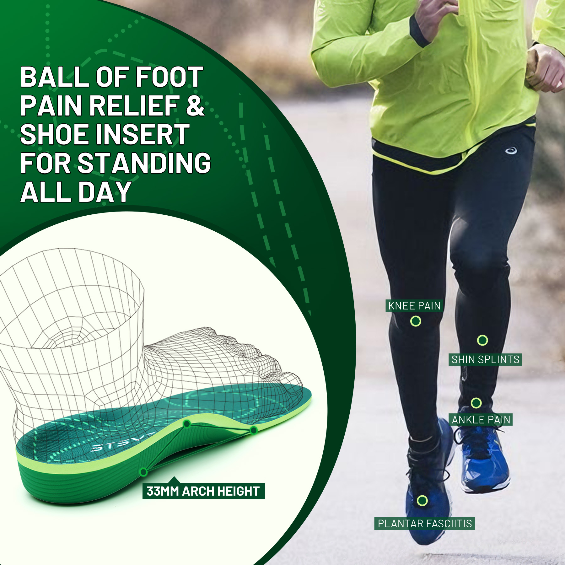 Plantar Fasciitis Relief Ortho - Women'S Shoes High Arch Support recension och pris