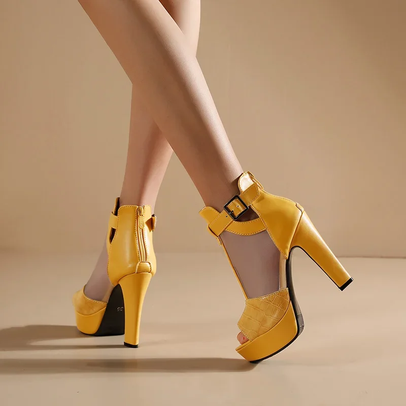 Yellow Platform Sandals Women  - Women'S Shoes Yellow recension och pris