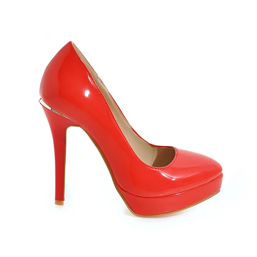Big Size Elegant Office Women  - Patent Leather Pump recension och pris