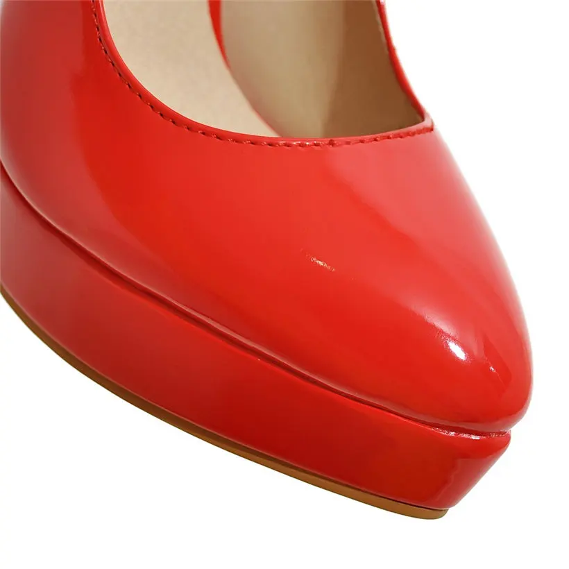 Big Size Elegant Office Women  - Patent Leather Pump recension och pris